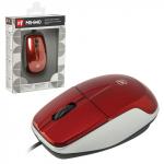 Мышь проводная DEFENDER MS-940, USB, 2 кнопки+1 колесо-кнопка, оптическая, красная, 52941
