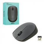 Мышь беспроводная LOGITECH M170, 2 кнопки+1 колесо-кнопка, оптическая, черная, 910-004642