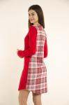 Платье Шотландия, цвет в ассортименте (Индиго+клетка, красный+клетка)