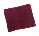 Махровое гладкокрашенное полотенце 50*90 см 460 г/м2 (Бордовый)