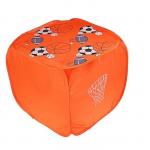 Корзина для игрушек "Баскетбол" с ручками и крышкой, цвет оранжевый