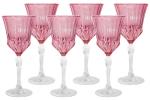 Набор: 6 бокалов для вина Адажио - розовая