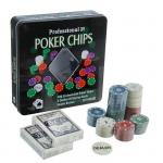 Набор для покера Perfecto "Professional Poker Chips" в жестяном кейсе