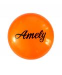 Мяч для художественной гимнастики AGB-102, 15 см, оранжевый, с блестками