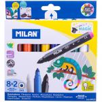 Фломастеры меняющие  цвет Milan "643 Maxi Magic", 8 цв+2, 10 шт., утолщенные, смыв., картон, европод., 80023