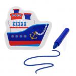 Игрушка для ванны с пищалкой «Кораблик» + водный карандаш