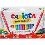 Фломастеры меняющие  цвет/стираемые "Magic Markers", 18 цв+2, 20  шт., картон, европодвес, 41369