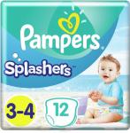 PAMPERS Подгузники-трусики Splashers для плавания Midi-Maxi (6-11 кг) Упаковка 12