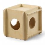 Игрушка-кубик для мелких животных деревянный, 115*100*100 мм