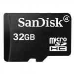 Карта памяти microSDHC 32GB SANDISK, 4 Мб/сек (class 4), SDSDQM-032G-B35