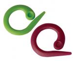 10804 Knit Pro Маркировщик для петель 'Круг', пластик, зеленый/красный, уп. 30 шт.