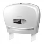 Диспенсер для туалетной бумаги ЛАЙМА PROFESSIONAL (Система T1/T2), большой, бел, ABS пластик, 601428