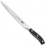 Нож Victorinox филейный кованый лезвие 20 см, черный (подарочная упаковка)