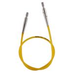 10631 Knit Pro Тросик (заглушки 2 шт., ключик) для съемных спиц, длина 20 см (готовая длина спиц 40 см), желтый