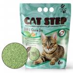 Наполнитель для кошачьих туалетов Cat Step Tofu Green Tea 6L, растительный комкующийся
