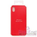 Чехол Apple Silicone Case для iPhone X (red) 14