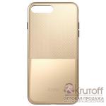 Накладка dotfes G02 Carbon Fiber Card Case для iPhone 6 Plus/6s Plus (gold)