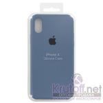 Чехол Apple Silicone Case для iPhone X (ocean blue) 22