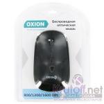 Мышь OXION OMSW017 беспроводная , черная, сверхтонкая, 1000/1200/1600 DPI, 4кн, 2,4Ггц, 1хAA