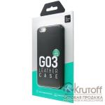 Накладка dotfes G03 Aluminium Alloy Nappa leather Case для iPhone 6/6s (black)