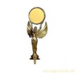 Статуэтка Ника с медалью 5 см, 18 см, цвет - золото, без постамента