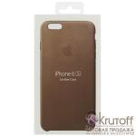 Чехол Apple Leather Case для iPhone 6/6s (dark brown)
