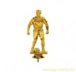 Статуэтка Футболист с мячом, цвет - золото, 15 см, без постамента