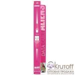USB кабель Remax Aliens (RC-030i) для iPhone 6/6 Plus (1 m) white-pink