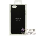 Чехол Apple Leather Case для iPhone 7/8 (black)