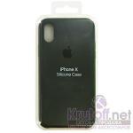 Чехол Apple Silicone Case для iPhone X (charcoal gray) 15