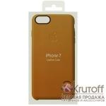 Чехол Apple Leather Case для iPhone 7/8 (gold)