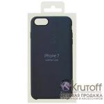Чехол Apple Leather Case для iPhone 7/8 (dark blue)