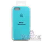 Чехол Apple Silicone Case для iPhone 7/8 (sea blue) 16