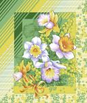Ткань Утренние цветы 1 Ваф.пол.грунт