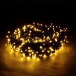 VEGAS   Электрогирлянда "Нить" 50 теплых LED ламп, контроллер 8 режимов, зеленый провод, 5 м, 220 v /20