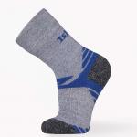 Носки детские cерия для занятий спортом, цвет: серый + синий