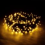 VEGAS   Электрогирлянда "Нить" 100 теплых LED ламп, контроллер 8 режимов, зеленый провод, 10 м, 220 v /20