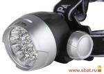 ЭРА фонарь налобный G17 (3xR03) 17св/д 3.5W (70lm), сереб.+черный/пластик, 4 режима, BL