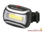 Фонарь Ultraflash налобный LED5380 (3xR03) 1св/д COB(100lm), 3W, 3 реж., черный/пластик