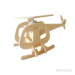 Деревянные 3D пазлы Вертолет В (на солн. энергии)