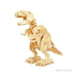 Деревянные 3D пазлы Тиранозавр ходящий (управление звуком) 85 деталей