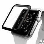 3D противоударное стекло INNOVATION для Apple Watch 42 (черный)полностью клей