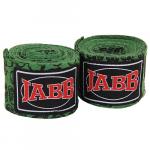 Бинты бокс. х/б Jabb JE-3030 зеленый/черепа 3,5м