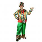 Взрослый карнавальный костюм "Клоун", шляпа, фрак, безрукавка, брюки, галстук, р-р 56-58, рост 182 см