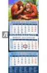 2016 Календарь 14604 Год обезьяны.Два играющих