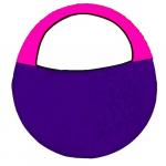 Сумка для обруча (арт 10553),цвет  фуксия-фиолетовый