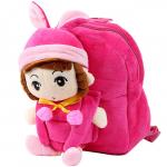 Рюкзак дошкольный для девочки маленький "Кукла". Розовый