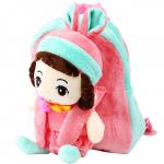 Рюкзак дошкольный для девочки маленький "Кукла". Бирюзовый