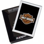 Зажигалка ZIPPO Harley-Davidson®, латунь с покрытием Street Chrome™, серебристая, 36x12x56 мм