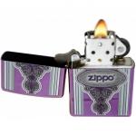 Зажигалка ZIPPO Classic с покрытием Abyss™, латунь/сталь, сиреневая, глянцевая, 36x12x56 мм